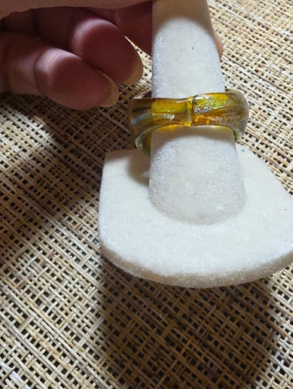 Multicolor Glass Dome Statement Ring - Women Jewelry - Picture 9 of 12